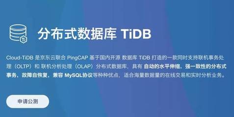 PingCAP與京東云聯合發布分布式云數據庫Cloud-TiDB，賦能在線數據處理與交易業務